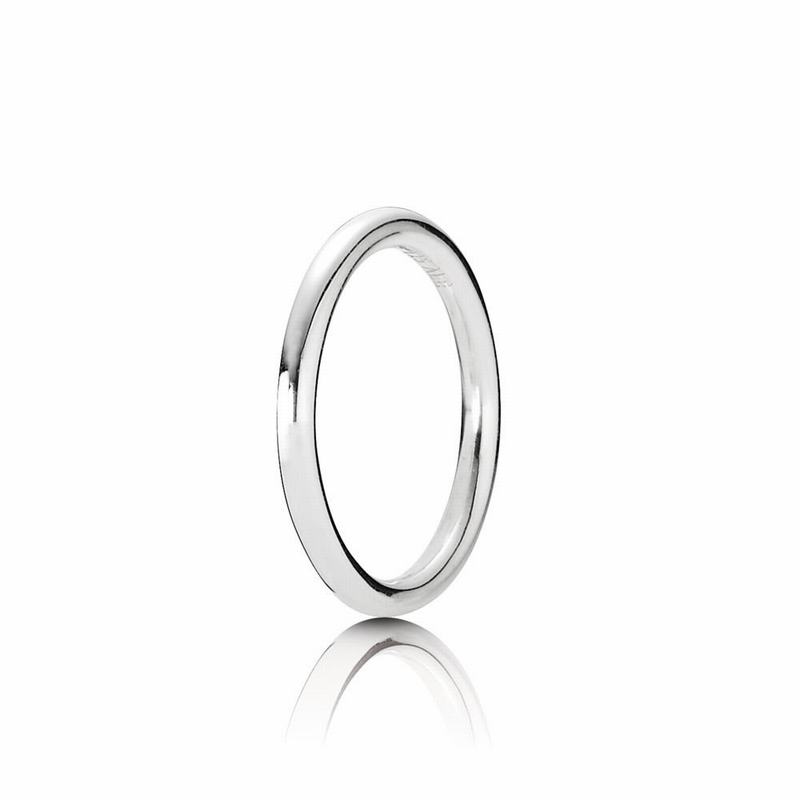 Pandora Quietly Spoken Stackable Ring Ireland - Sterling Silver Oxidised - 145726ANV